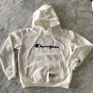 Champion large white men's hoodie